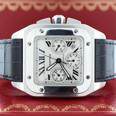 cartier santos 100 xl retail price|cartier santos 100 xl chronograph.